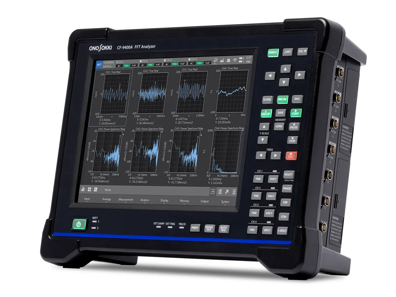 ポータブル 2チャンネル/4チャンネル FFTアナライザー CF-9200A / CF-9400A